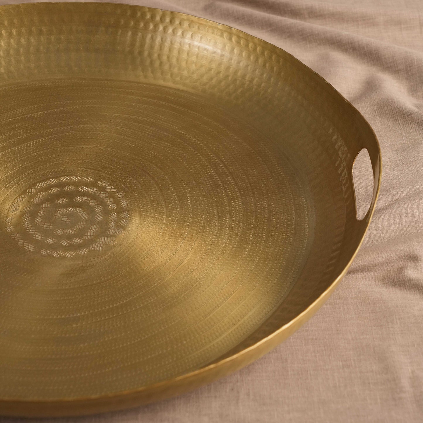 Goldleaf Round Tray