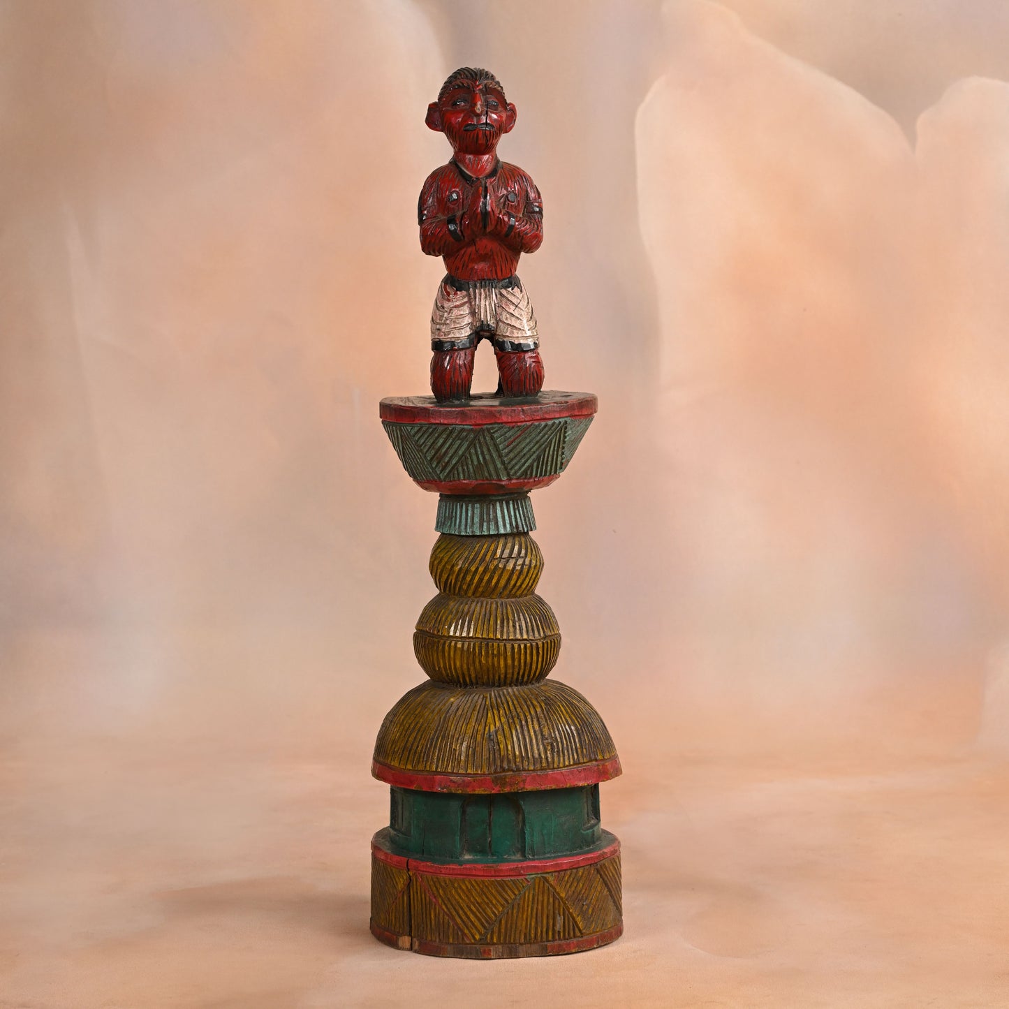 Miniature Hanuman on Pedestal (One of One)