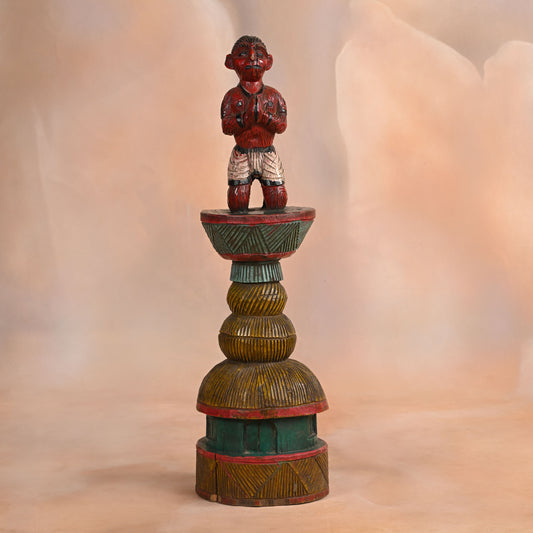 Miniature Hanuman on Pedestal (One of One)