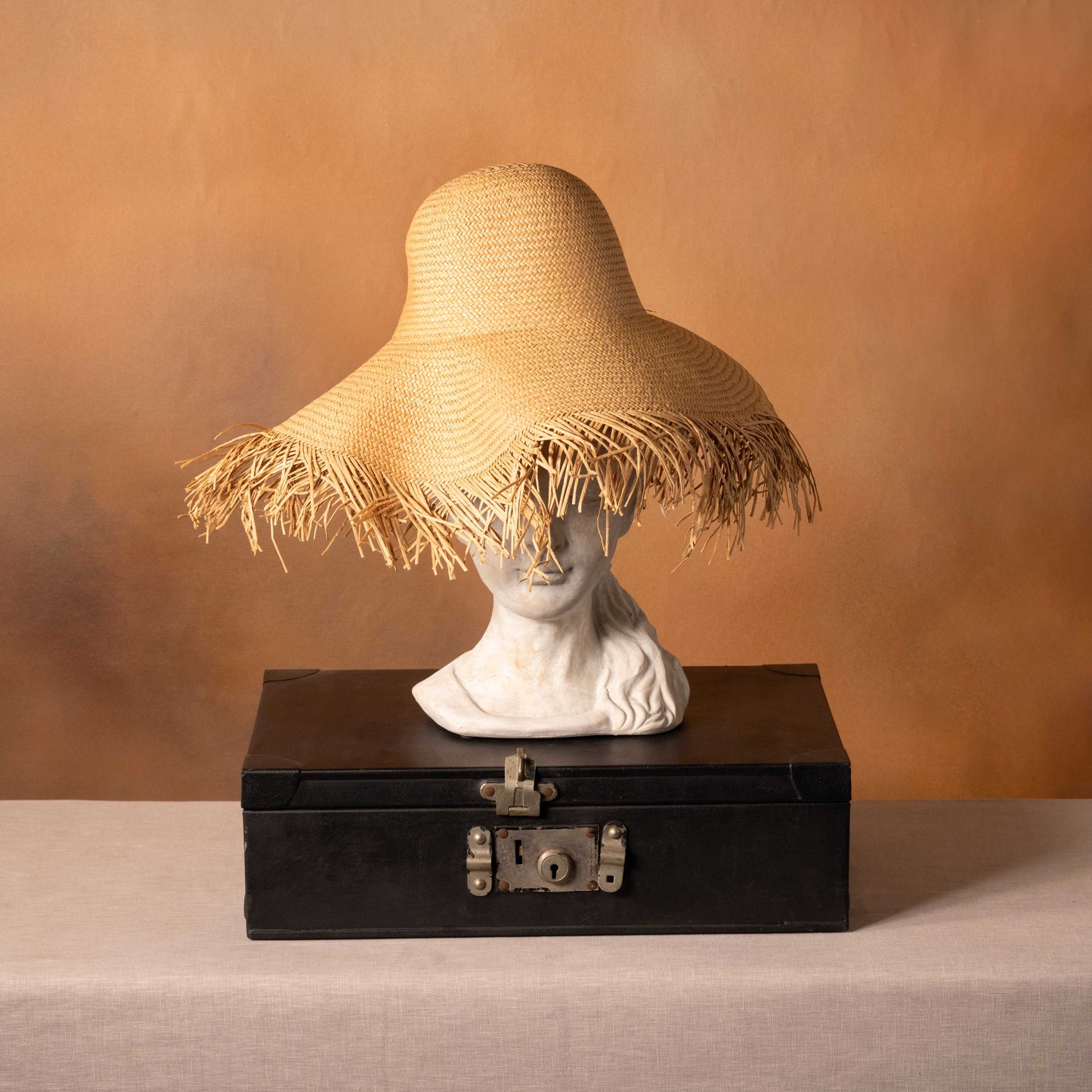 Fringed Rattan Hat
