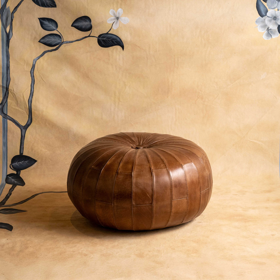 Marrakesh Leather Pouff
