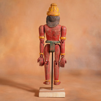 Vintage Hanuman Wooden Puppet (One of One)