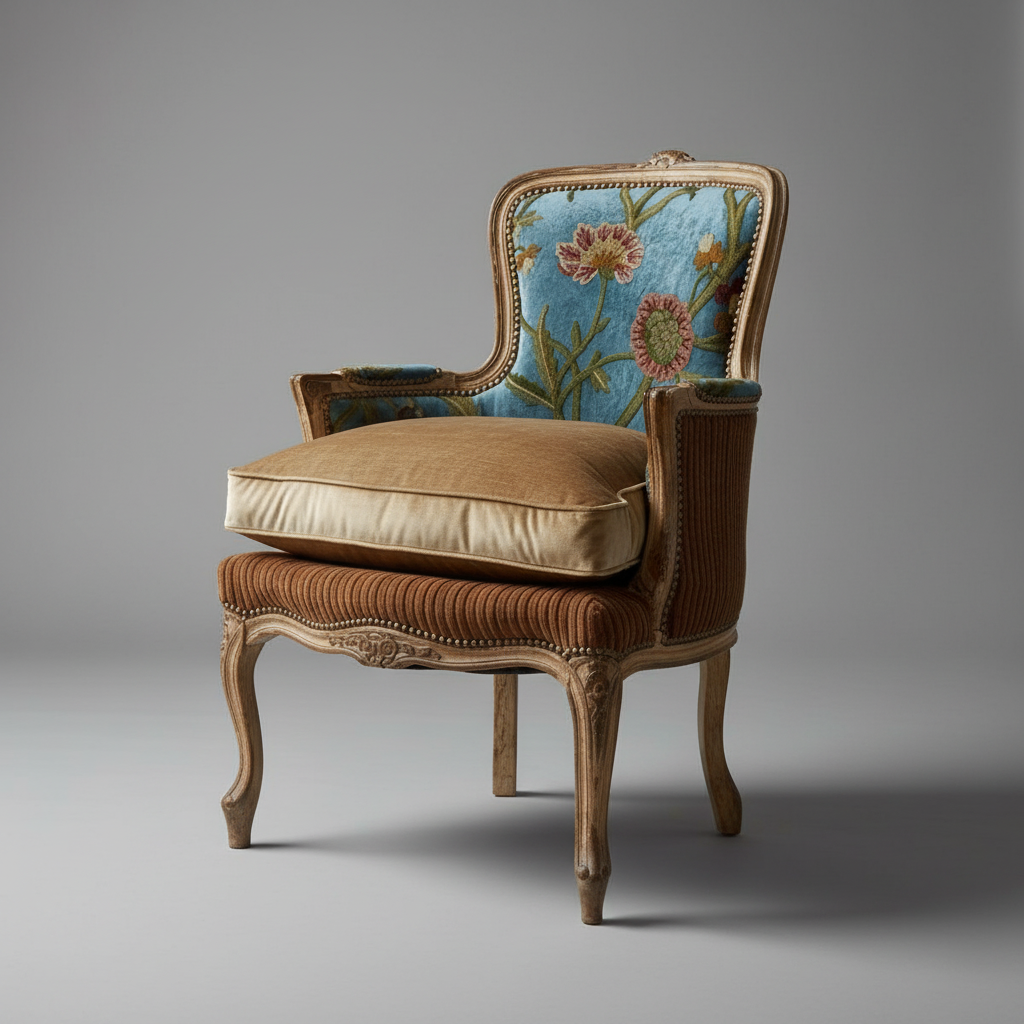 Floral Accent Chair – detail view