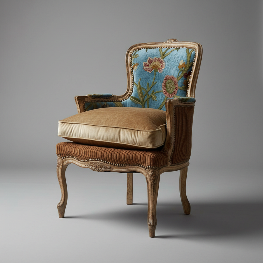 Floral Accent Chair – detail view