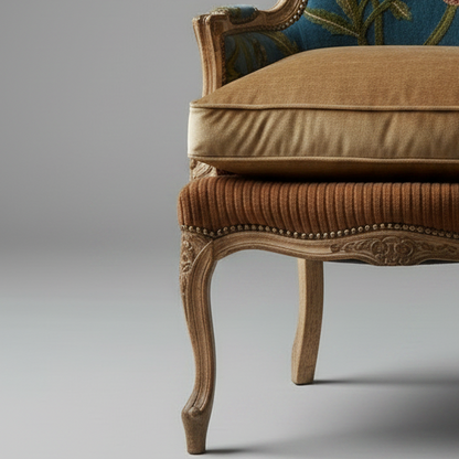 Floral Accent Chair – side profile