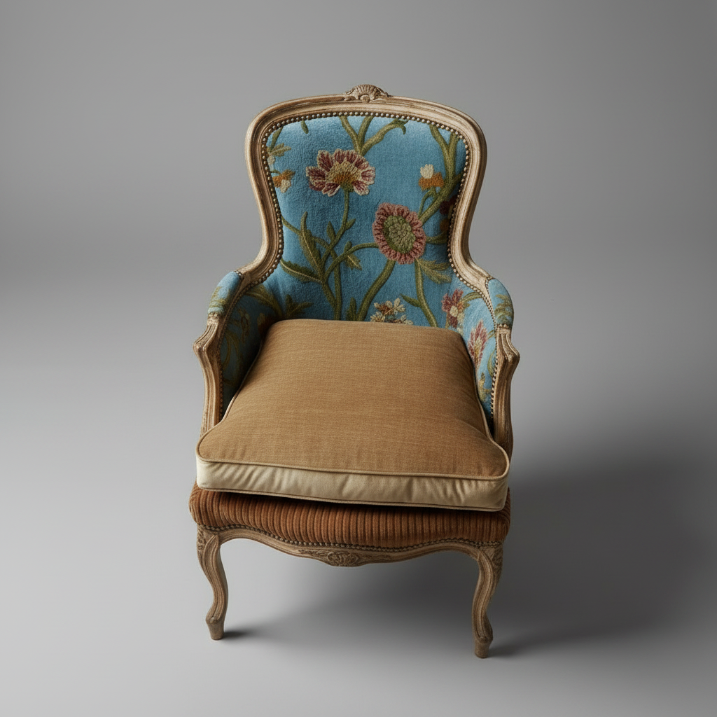 Floral Accent Chair – styled in a room setting
