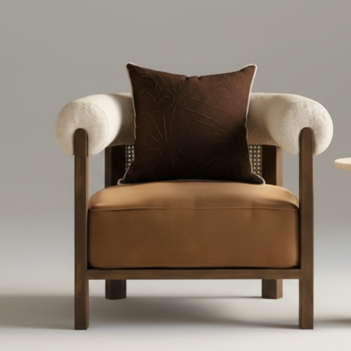 Ember Boucle Chair – detail view