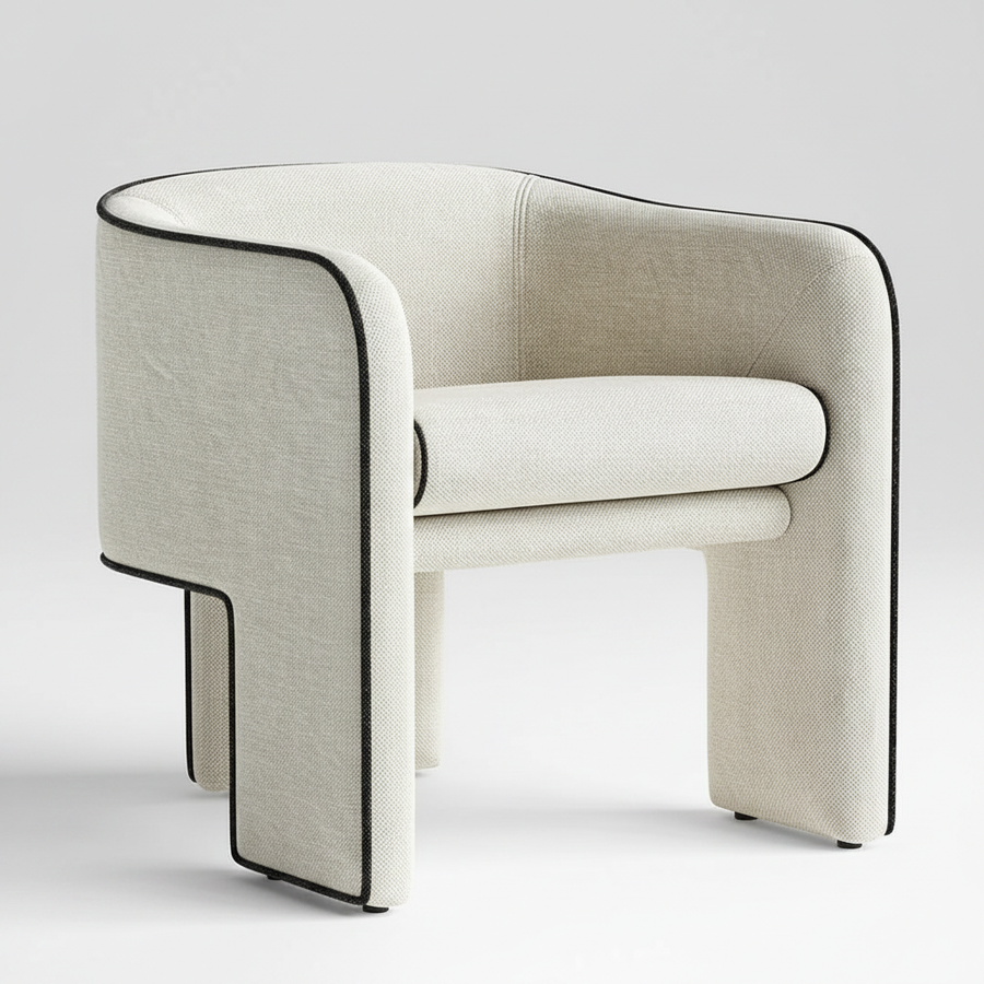 Blanc Contour Chair – detail view