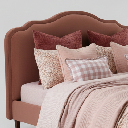 Claret Curve Bed