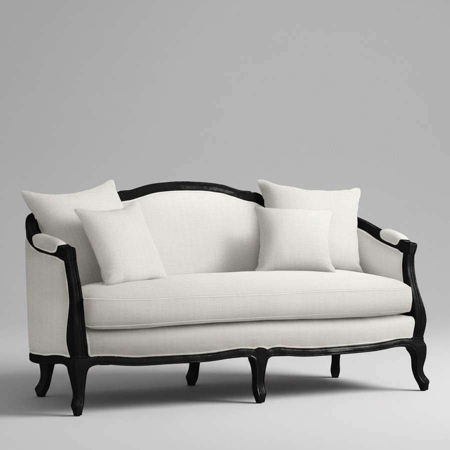 Noir Versailles — Carved Frame Sofa, made to order by Peacock Life — view 2