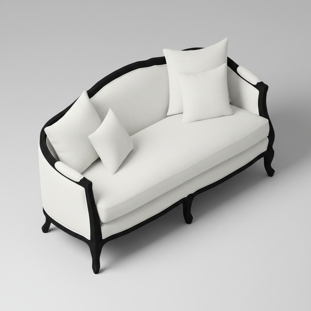 Noir Versailles — Carved Frame Sofa, made to order by Peacock Life — view 3