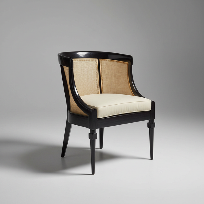 Cane Accent Chair – Wood & Cane Statement Chair