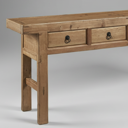 Four Drawer Console