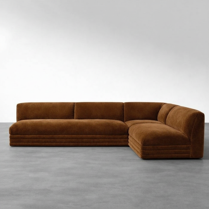 Terra Ridge — Curved Sectional Sofa, made to order by Peacock Life