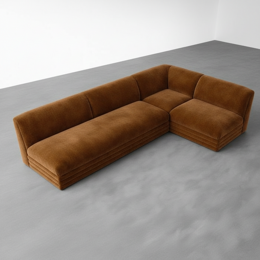 Terra Ridge — Curved Sectional Sofa, made to order by Peacock Life — view 3
