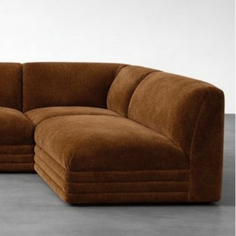 Terra Ridge — Curved Sectional Sofa, made to order by Peacock Life — view 4