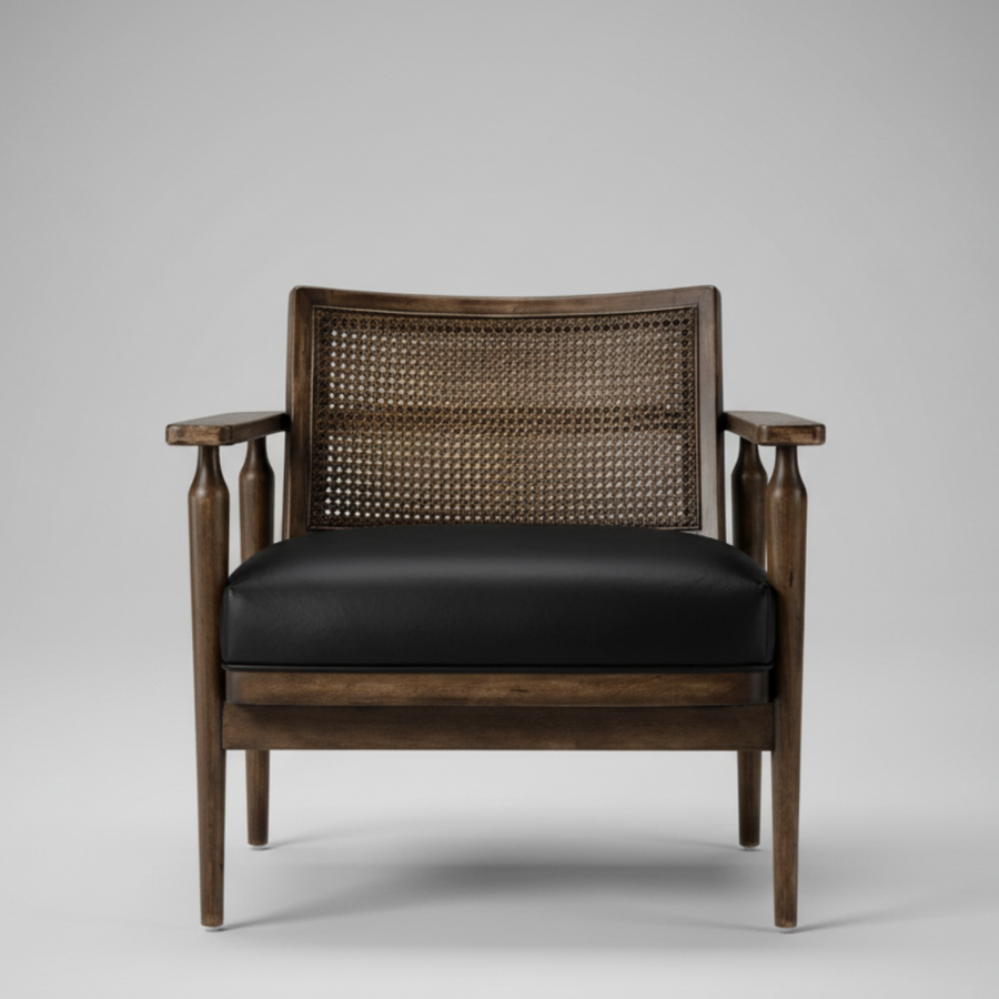 Haveli Cane Lounge – Mid-Century Cane Chair
