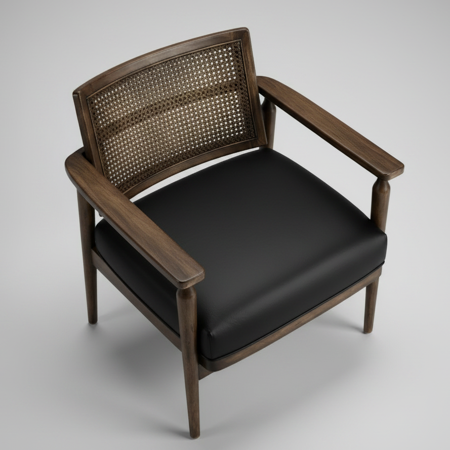 Haveli Cane Lounge – side profile