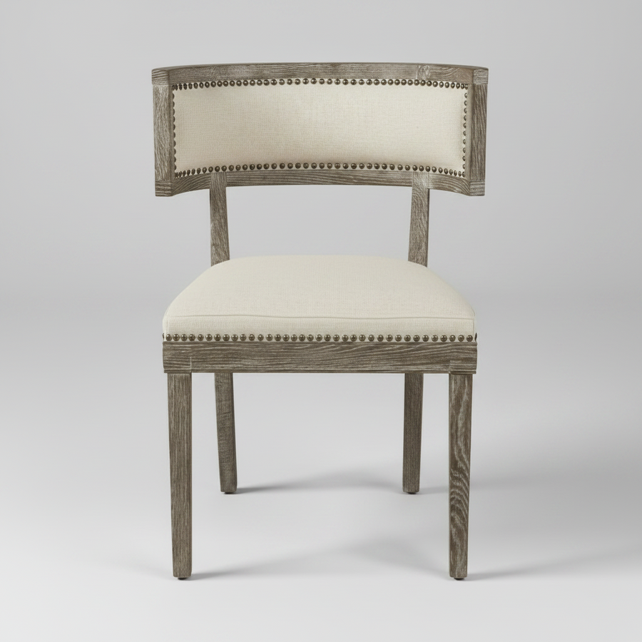 Eli Curved Dining Chair – Wood Frame Chair