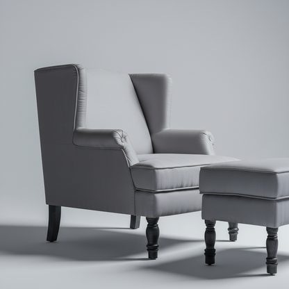 Bessie Chair with Stool