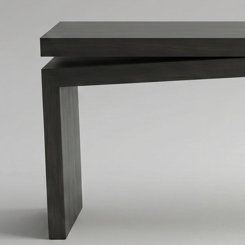 Minimal Slab Console Table