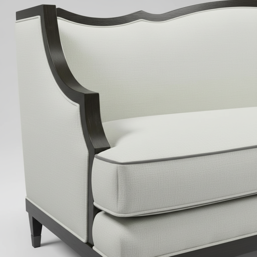 Ivory Silhouette Sofa