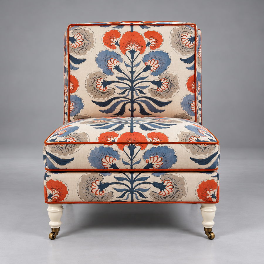 Gulmohar Slipper Chair – front view