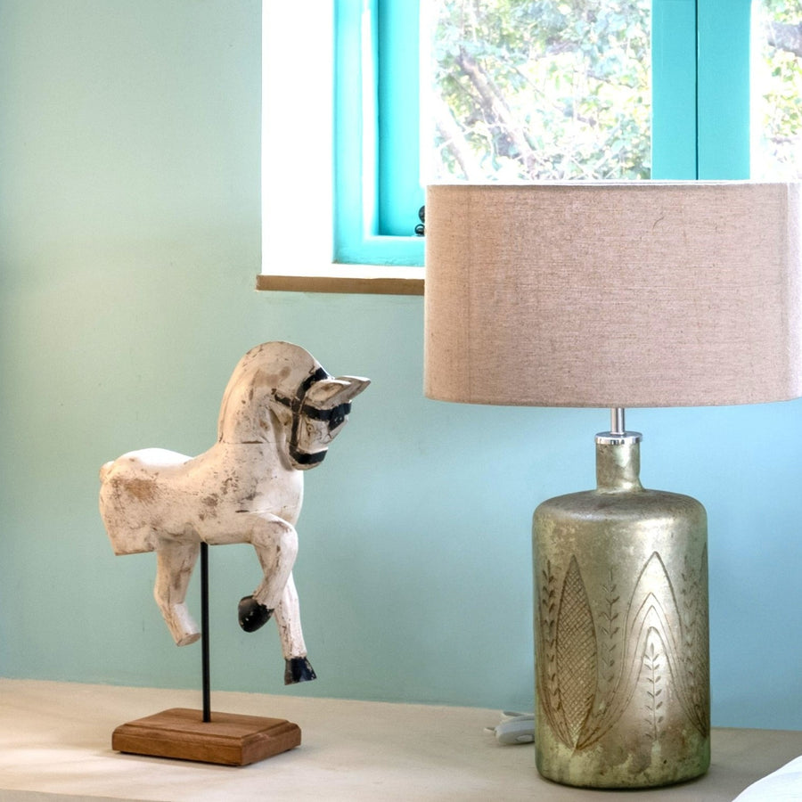 Columbus Wooden Horse Decor