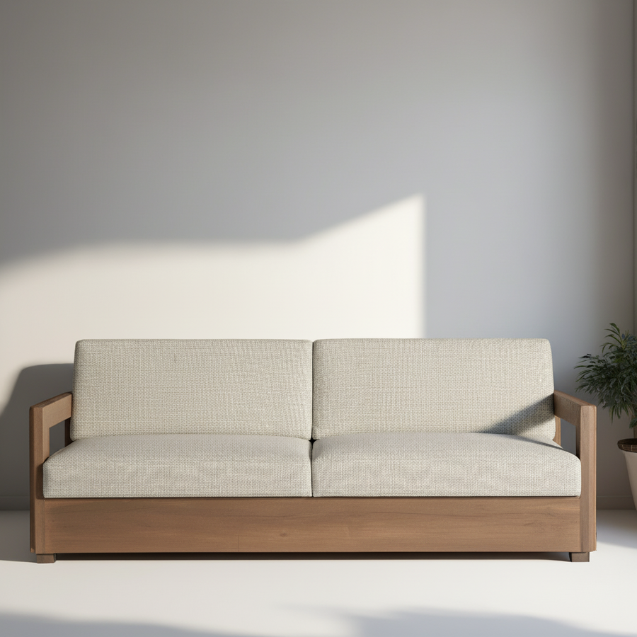 Aralias 2-Seater — Burma Teak Sofa, made to order by Peacock Life