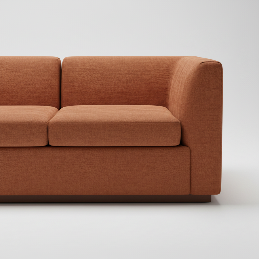 Awas L-Shape Sofa — Burma Teak Wood, made to order by Peacock Life — view 5