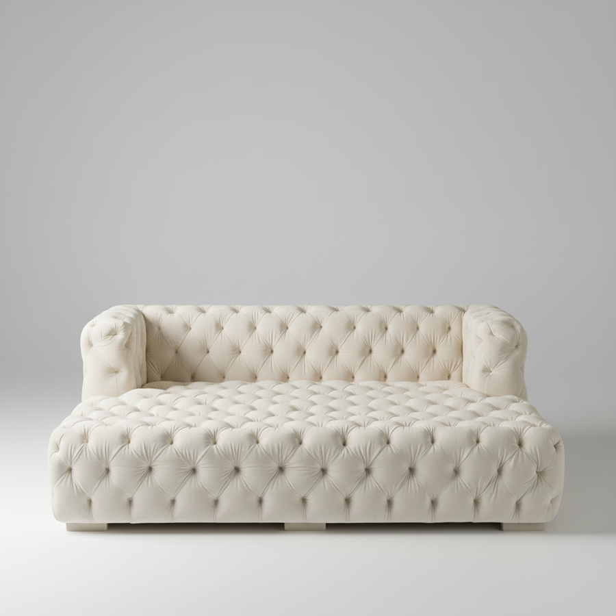 Modern Day Bed Sofa — Tufted Lounger, made to order by Peacock Life — view 5