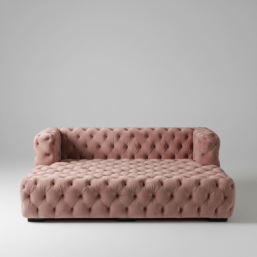 Modern Day Bed Sofa — Tufted Lounger, made to order by Peacock Life