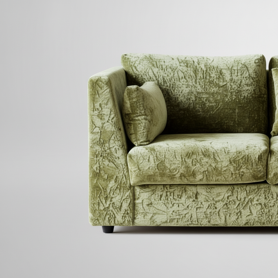 Hilton Sofa — Sleek Plush Lounge, made to order by Peacock Life — view 5