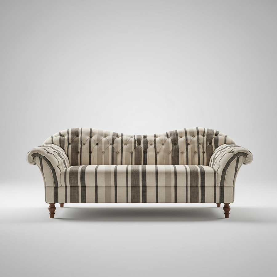 Khyber Sofa — Heritage Detailed Seating, made to order by Peacock Life