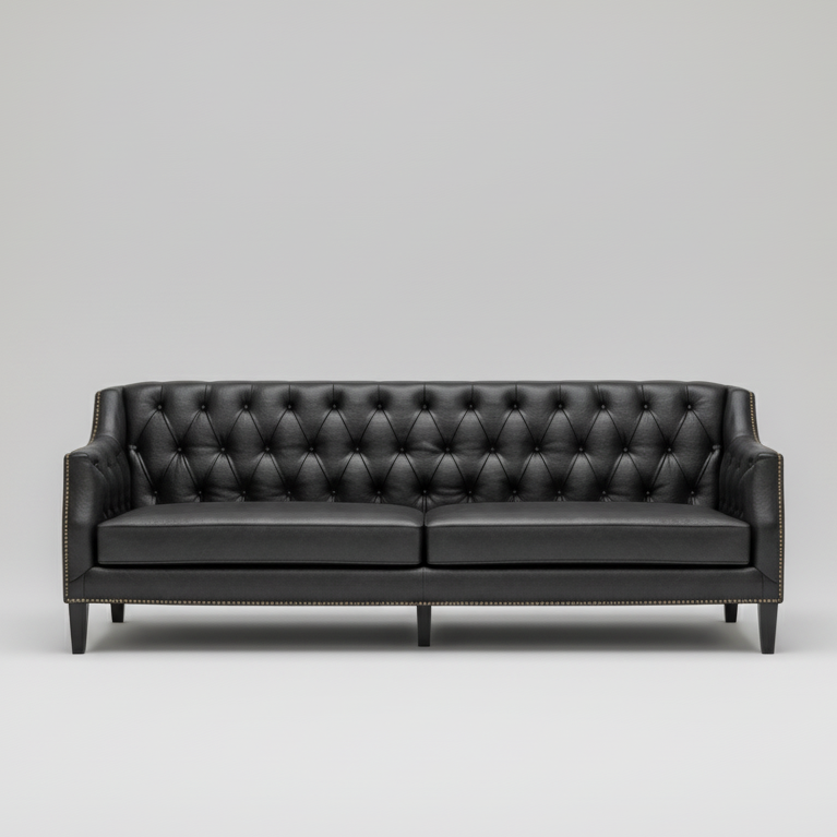 Tufted Sofa — Deep Button Detail, made to order by Peacock Life