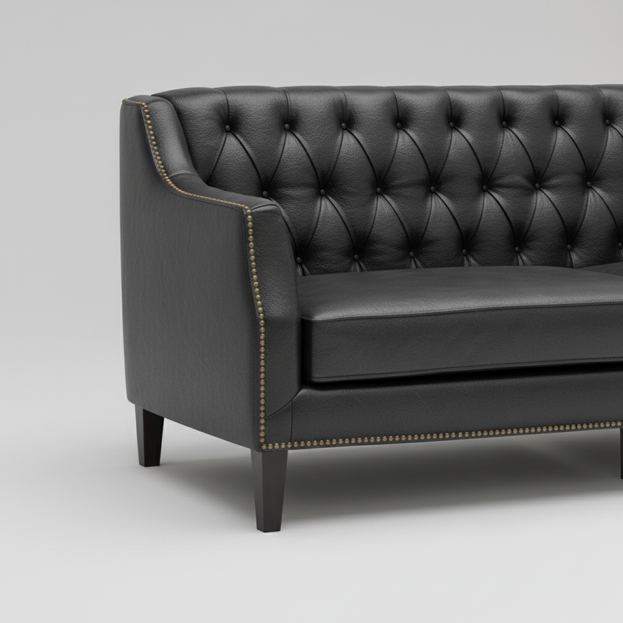 Tufted Sofa — Deep Button Detail, made to order by Peacock Life — view 4