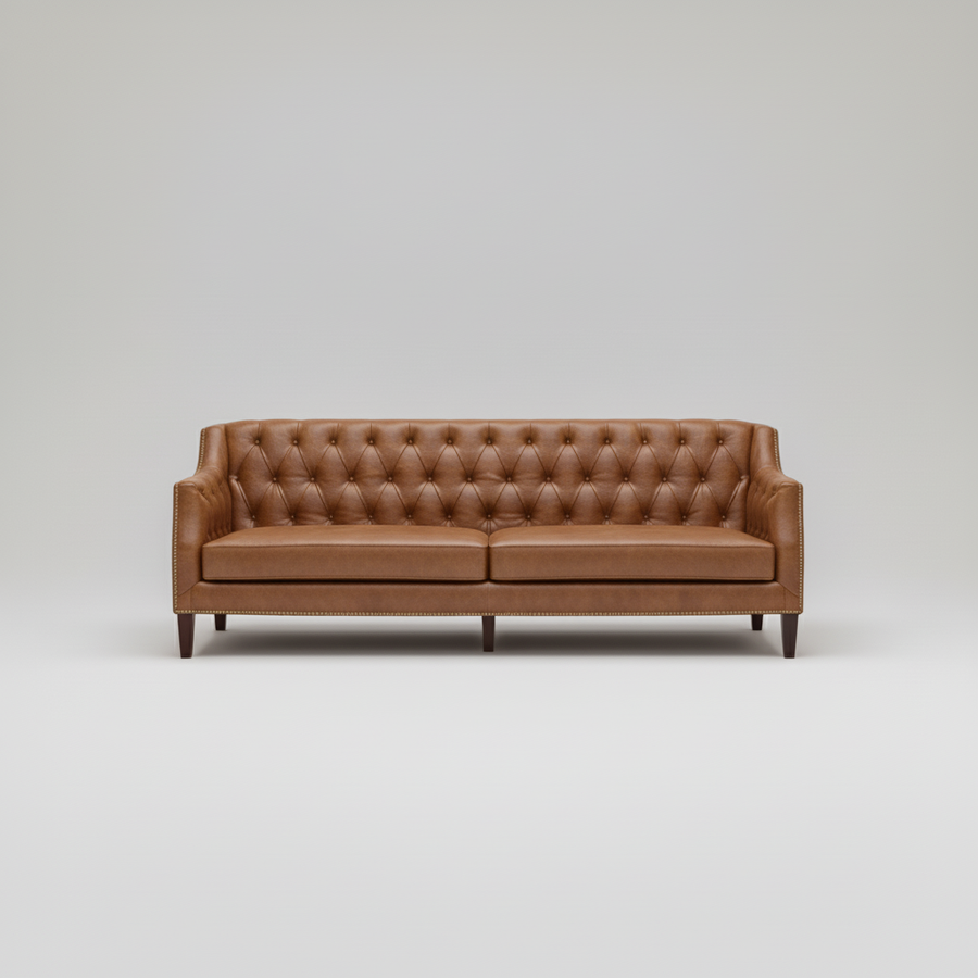 Tufted Sofa — Deep Button Detail, made to order by Peacock Life — view 2