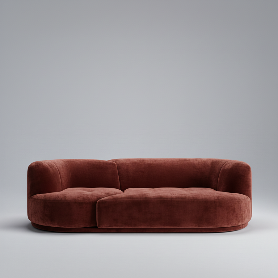 Prestige Sofa — Curved Modern Statement, made to order by Peacock Life — view 4