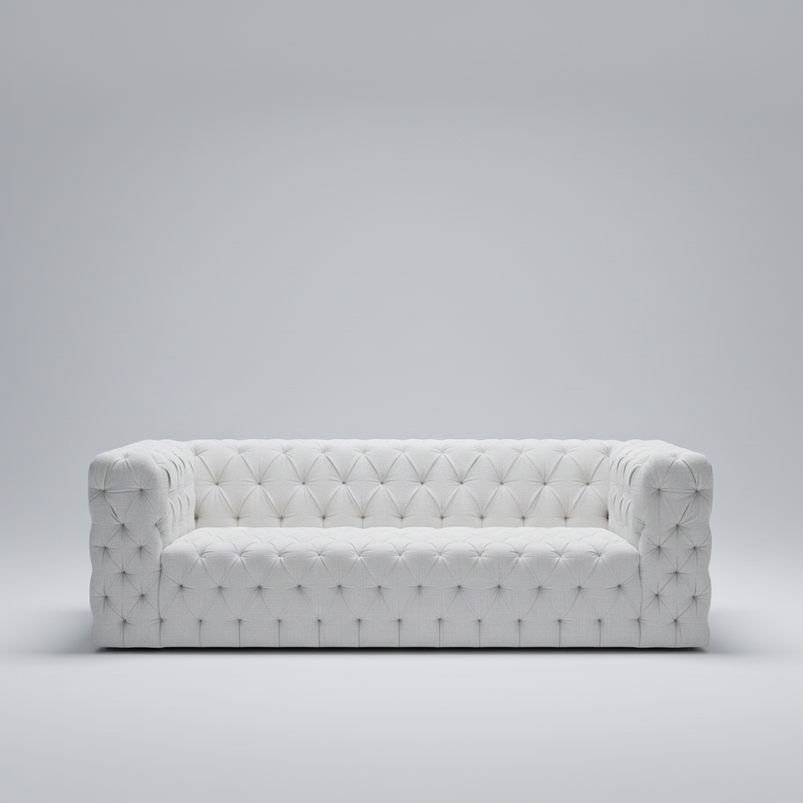 Verona Sofa — All-Over Tufted Modern, made to order by Peacock Life