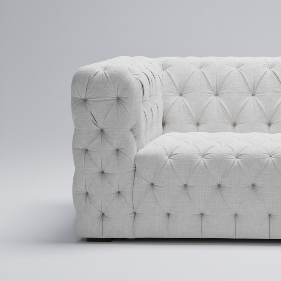 Verona Sofa — All-Over Tufted Modern, made to order by Peacock Life — view 3