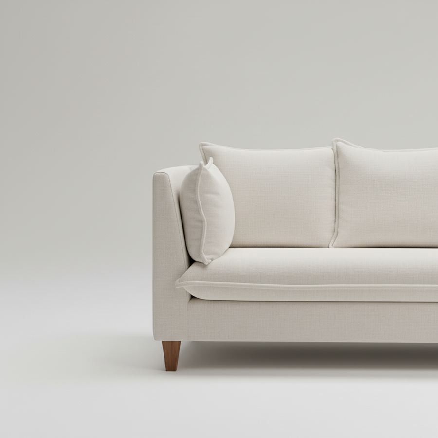 Vesta Sofa — Compact Clean-Lined, made to order by Peacock Life — view 3