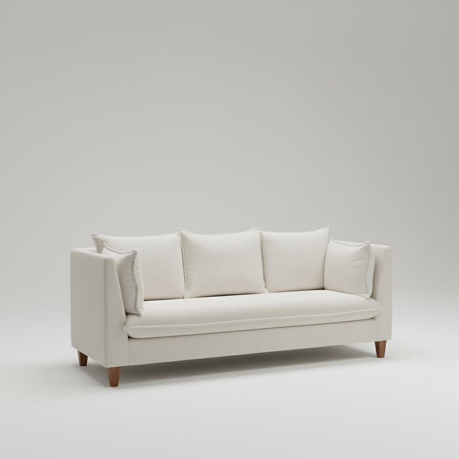 Vesta Sofa — Compact Clean-Lined, made to order by Peacock Life — view 4