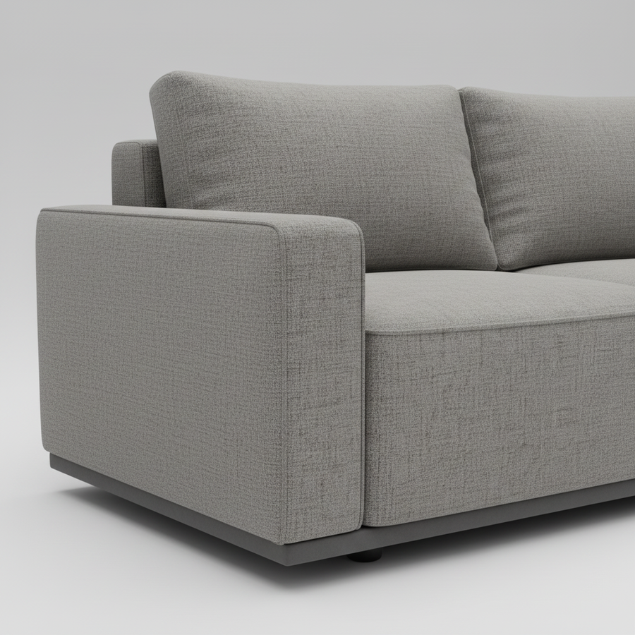 Arlo Sofa — Plush Upholstered Lounge, made to order by Peacock Life — view 3