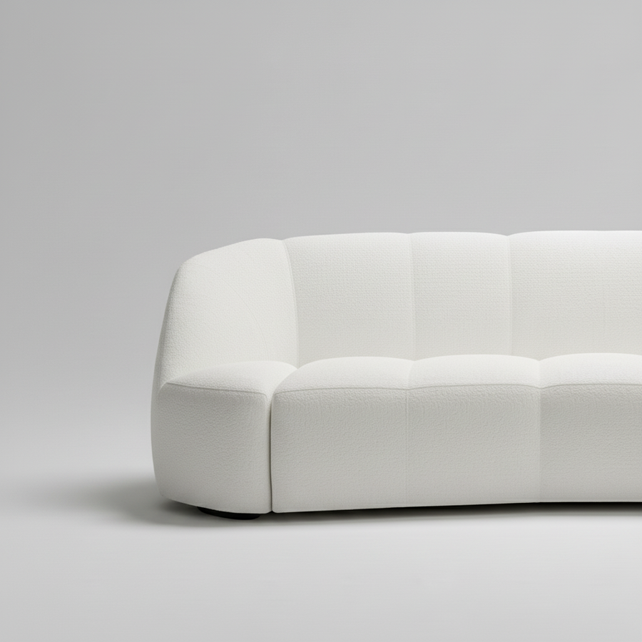 Zenith Sofa — Rounded Cocoon Lounge, made to order by Peacock Life — view 4