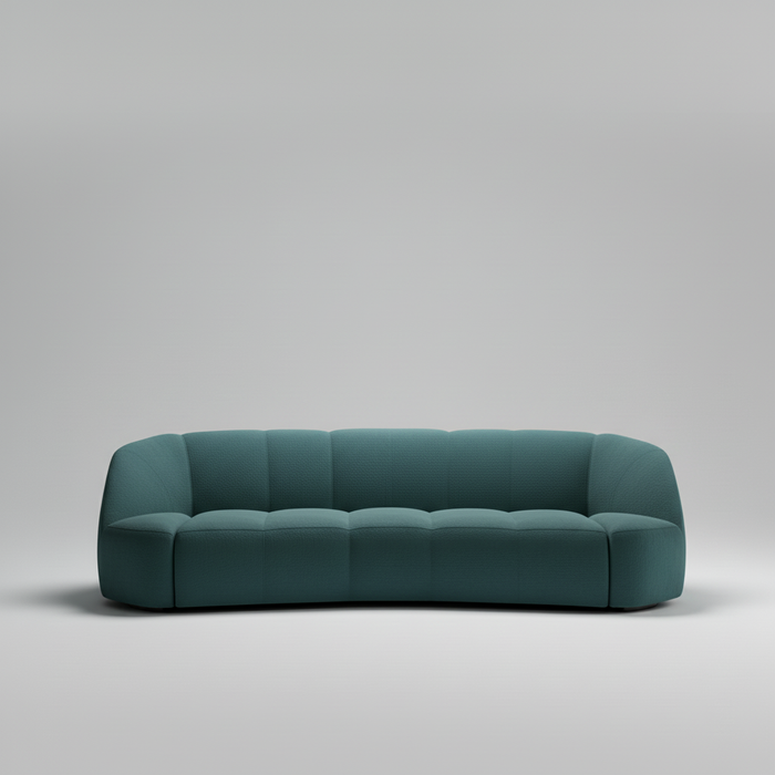 Zenith Sofa — Rounded Cocoon Lounge, made to order by Peacock Life