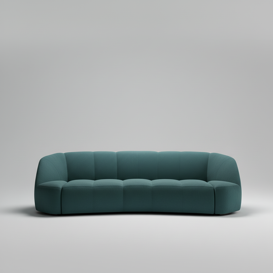 Zenith Sofa — Rounded Cocoon Lounge, made to order by Peacock Life