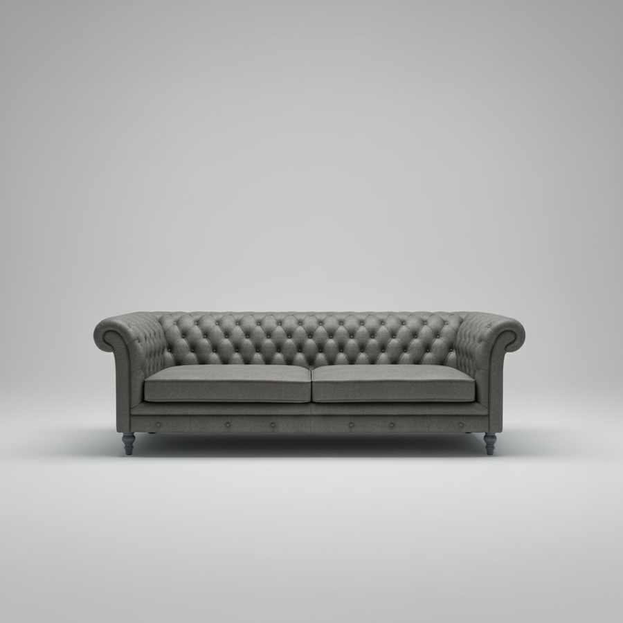 Atlas Leather Sofa — Chesterfield Tufted, made to order by Peacock Life — view 4