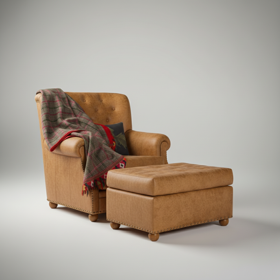 Marina Chair with Stool – additional view