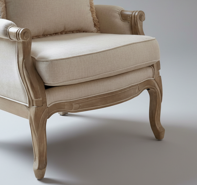 Lune Accent Chair – styled in a room setting