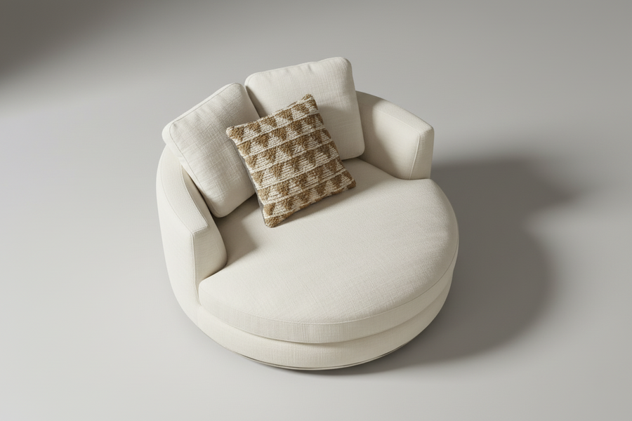 Ivory Nest Lounge – close-up of upholstery